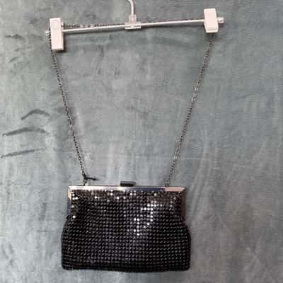 Olga Berg Womens Black Sequins handbag 