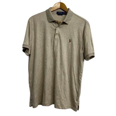 Nike Mens Size L Beige Polo   