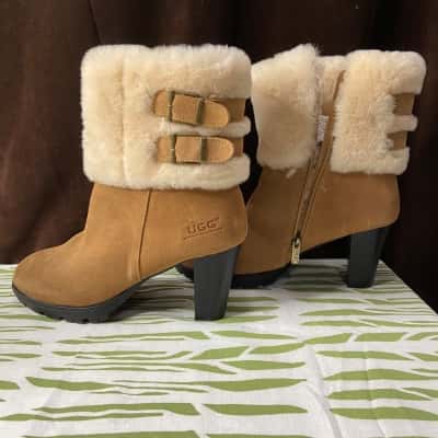 Women’s Candy UGG Heel Boots, Size EU41