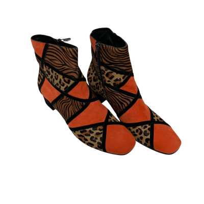 Helo-DJ  Womens  Size 40 Animal print / Black  / Burnt Orange 