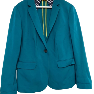 Boden Womens  Size 14 Blazer Teal 