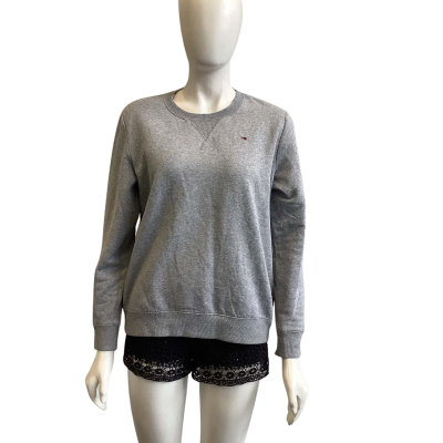 Tommy Hilfiger Women's Size M Crew Neck Jumper Grey 