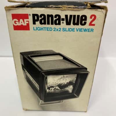 Vintage GAF Pana-Vue 2 Lighted 2x2 Slide Viewer