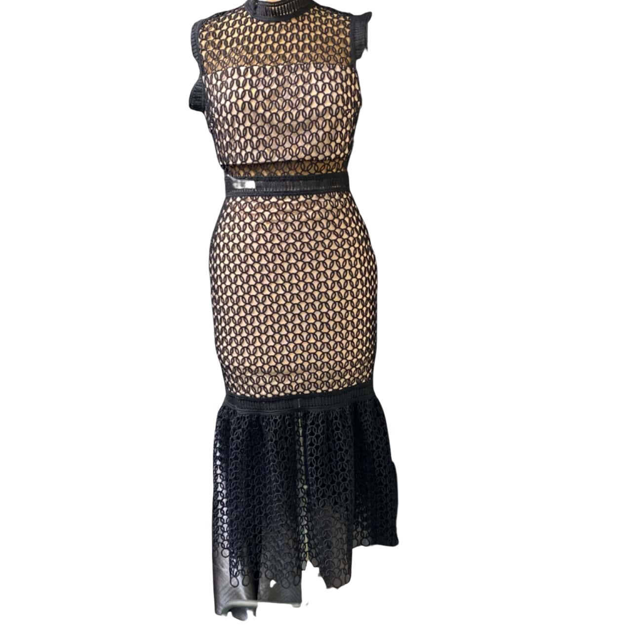 Womens Elliatt Black Lace Dress Size M