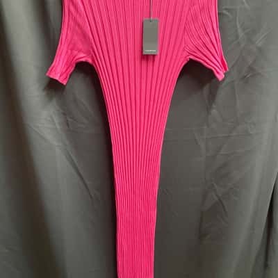 Country Road Womens Size M Magenta Rib Knit Dress
