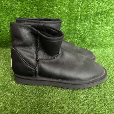 UGG Black Sheepskin Boots Size 7 