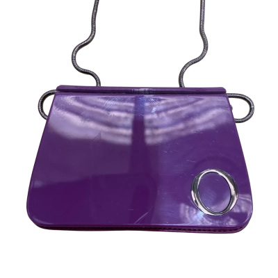 Oroton Womens Purple Plastic Handbag 