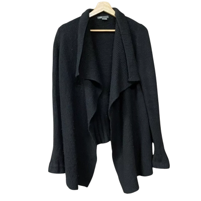 vince. Womens Size S Black Cardigan   