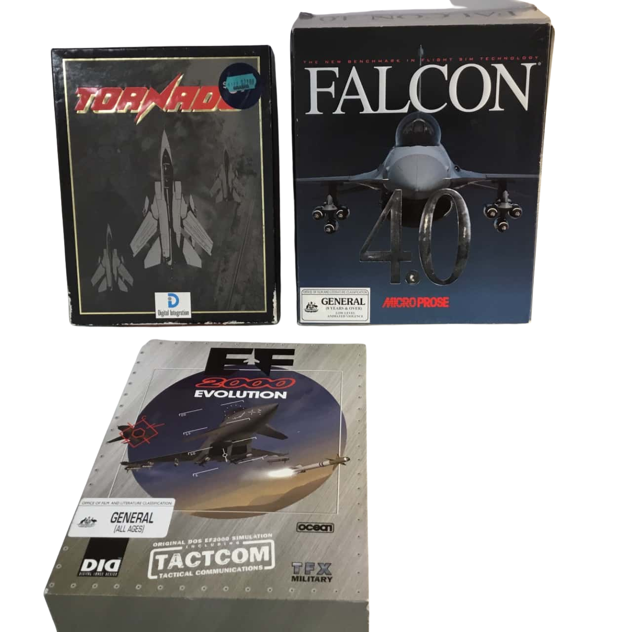 Tornado, Falcon and FF 2000 Evolution Games as pictured(s)