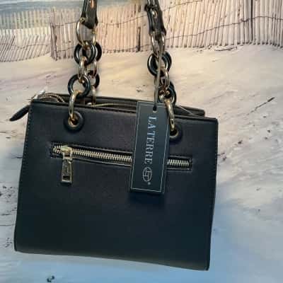 La Terre Black Vegan Handbag 
