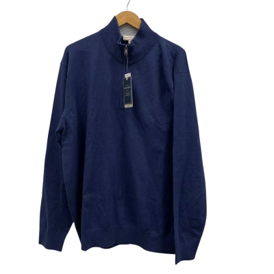 Gazman Mens Size XXL Turtleneck Knit Jumper Navy Blue BNWT