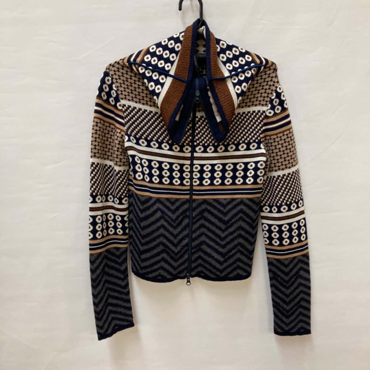 Pianura Studio Womens Zip Jumper Size 44 Pattern (s) - Used Good 