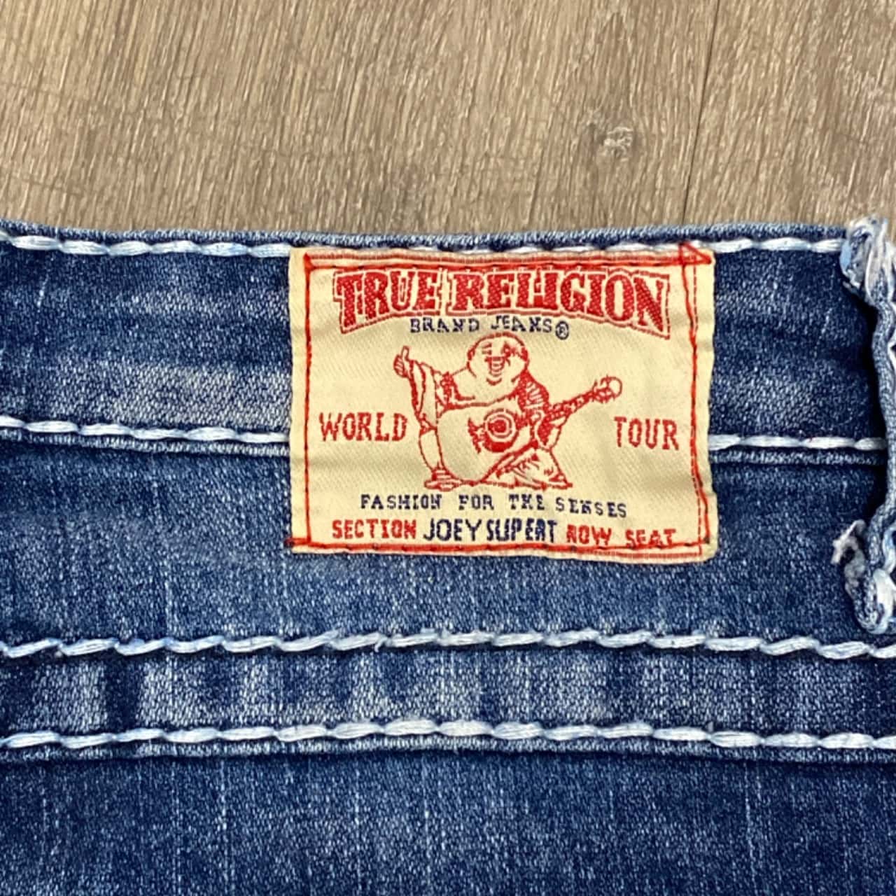 True Religion Joey Super T Womens Size 26 Blue Made In USA(s