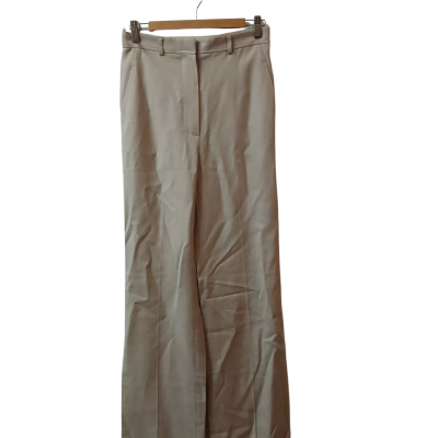 Scanlan Theodore Womens  Size 8 Tailored High Waisted Pants Beige 