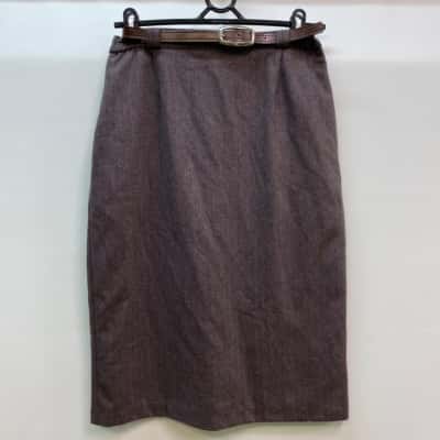 SKIRTMASTER SYDNEY Vintage Brown Wool Size 12 A-Line Skirt 
