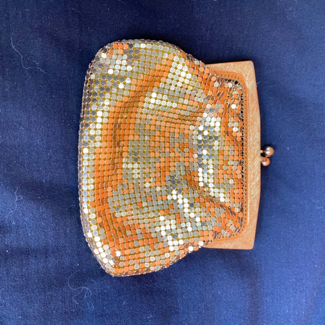 Oroton Womens Gold colour Mesh Coin Purse(s)