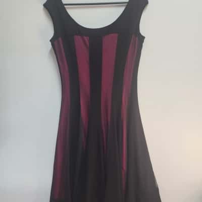 Joseph Ribkoff Womens  Size 14 Cocktail Dress Black  / Pink  