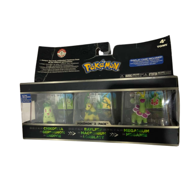 2014 Tomy Pokemon Trainers Choice Collectable 3 Pack CHIKORITA/BAYLEEF/MEGANIUM
