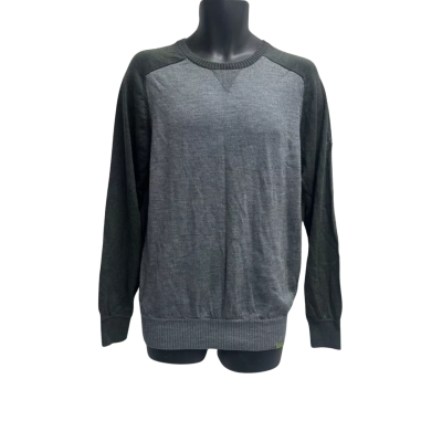 Kathmandu Mens  Size L Crew Neck Jumper Green / Grey 