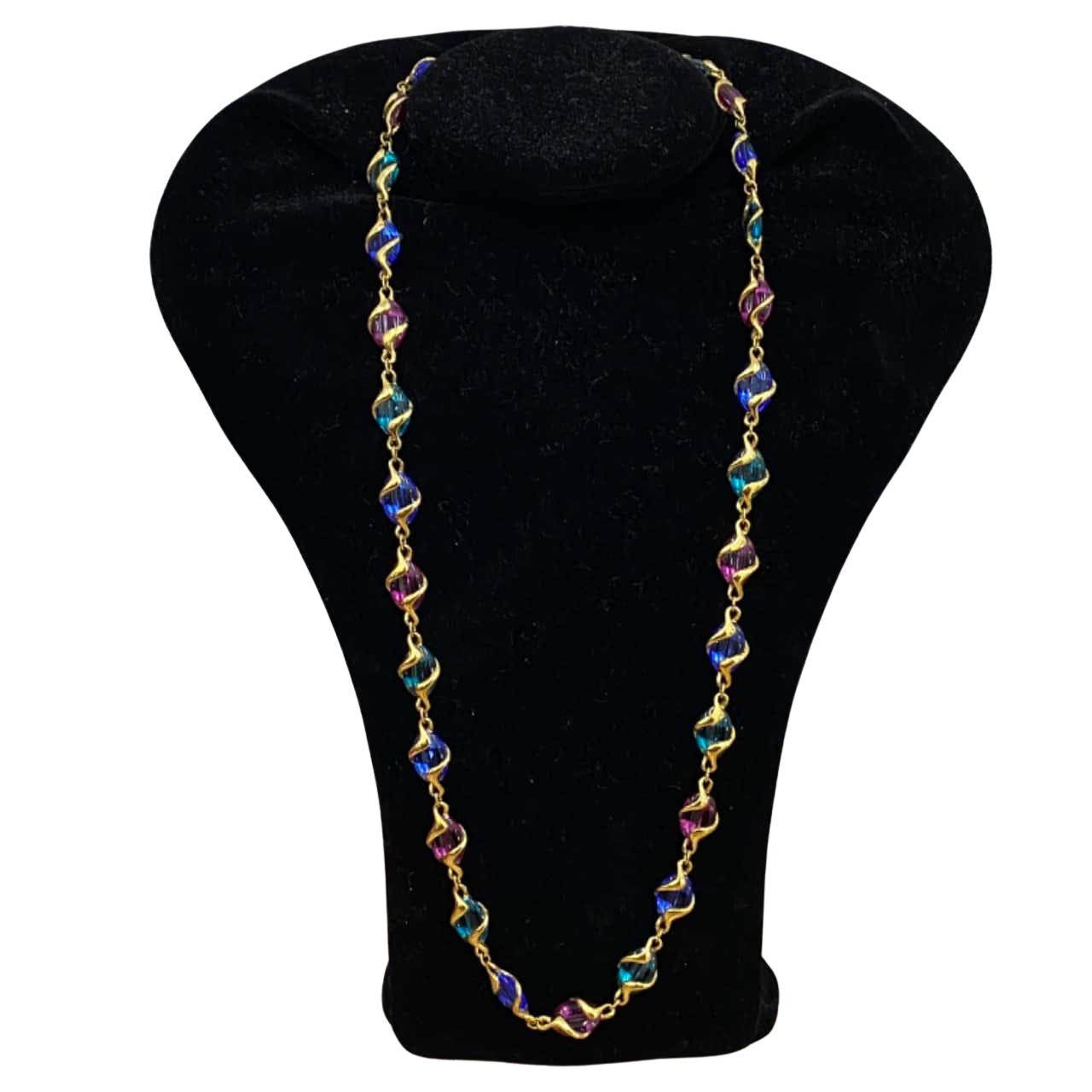 Oohlala Multicoloured Gold Chain Set Matching Necklace & Bracelet (s)