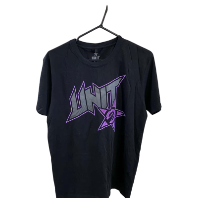 Unit Mens black/purple shirt Size M 