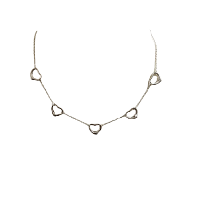 925 Silver heart chain necklace
