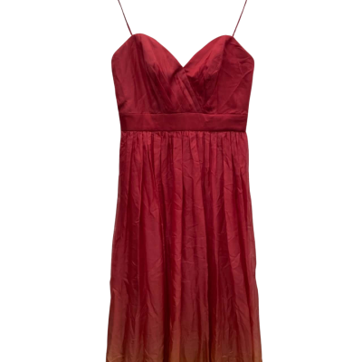 Truese Womens  Size 12 SILK SALSA DRESS Maxi / Shoestring Strap Multicoloured 