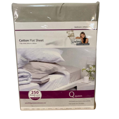 Brand New Cotton Flat Sheet Queen