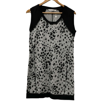 Trina turk Womens  Size 12 / M Mini Dress Black  / Grey / Pattern 