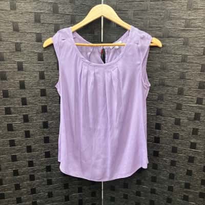 Anna Thomas Womens  Size 10 Singlet Top Purple 