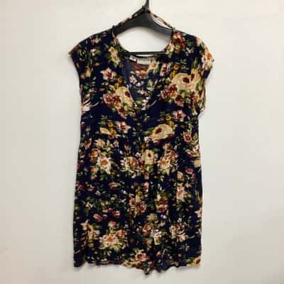 Tree of Life Womens  Size L Babydoll Dress Multicoloured (c)