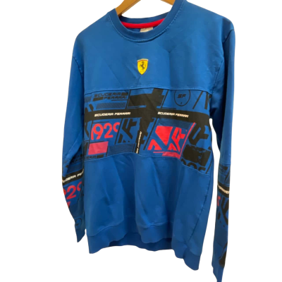 Puma Mens  Size XXL Blue light weight Ferrari jumper