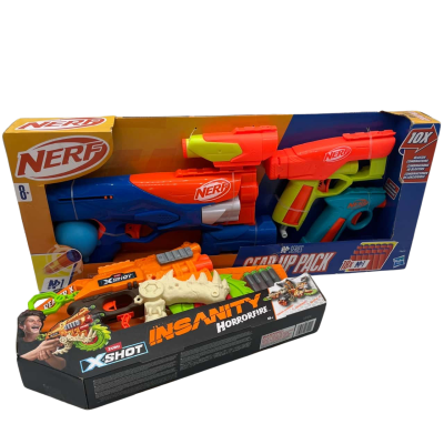 Nerf Gear Up Pack and Insanity Horrorfire Bundle