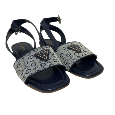 New Guess Womens  Size 9 Sandals Blue / Gold 