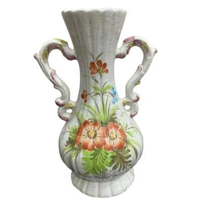 Vintage Italian Floral Vase 