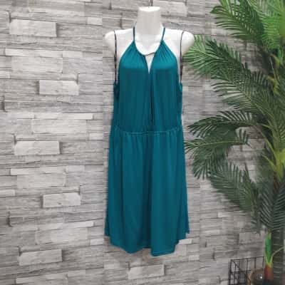City Chic Womens  Size L Cocktail Dress / Shoestring Strap Dress Green 