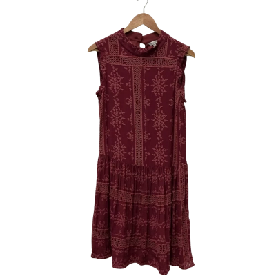 Veronika Maine Womens  Size 8 Cocktail Dress Maroon 