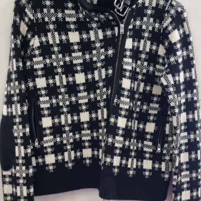 Witchery Womens  Size S Jumper Black  / Checked / White 