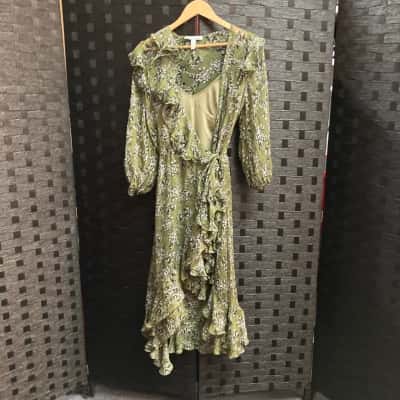 Rachel Gilbert Womens Dress  Size 1 Green / White 