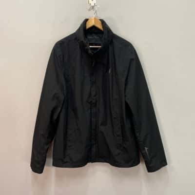 Nautica Mens  Size L Rainbreaker Jacket Black  