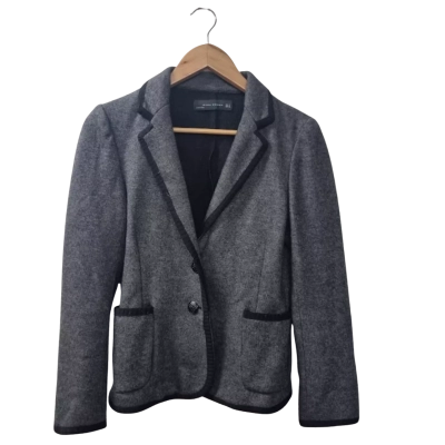 Zara Women's Size M Blazer Black  / Grey 