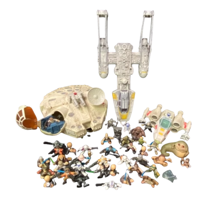 Star Wars figures and vehicles