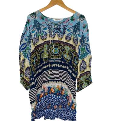 Virtuelle Womens  Size 18 Short Sleeve Top Multicoloured / Pattern 