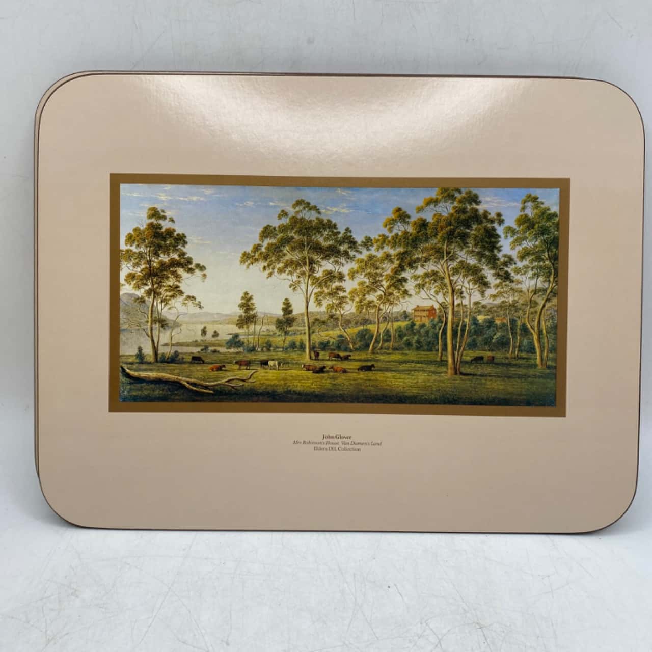 Set 6 Vintage IXL Australiana Colonial Views Placemats Cork Backed