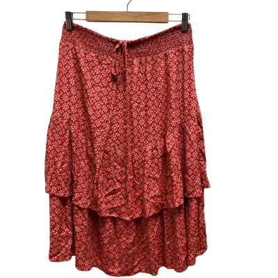 Seed Heritage Womens  Size 10  Red Pattern Skirt