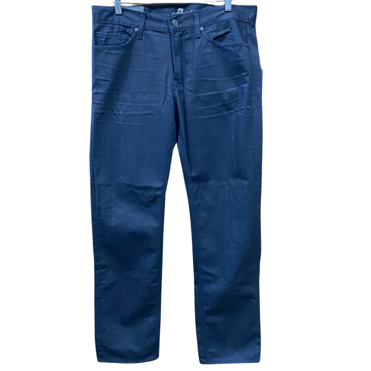 For All Mankind Black Slim Straight Leg Jeans Size 33