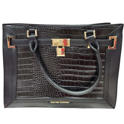 Wayne Cooper Womens Black Handbag