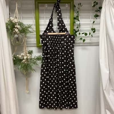 Commonry  Womens  Size 22 Halter Neck Dress Polka Dot 