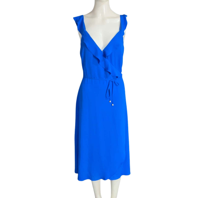Portmans Womens  Size 10 Wrap Dress Blue 