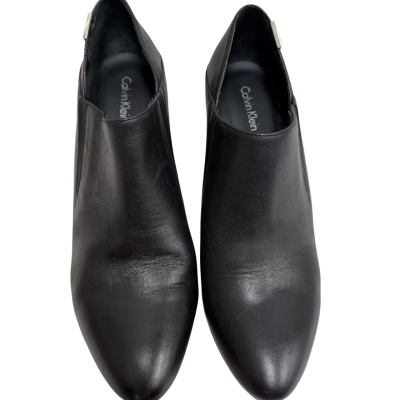 Calvin Klein - Black - Womens Wedge Heels - Size US 10 . 